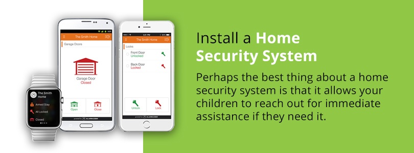 install a home security camera